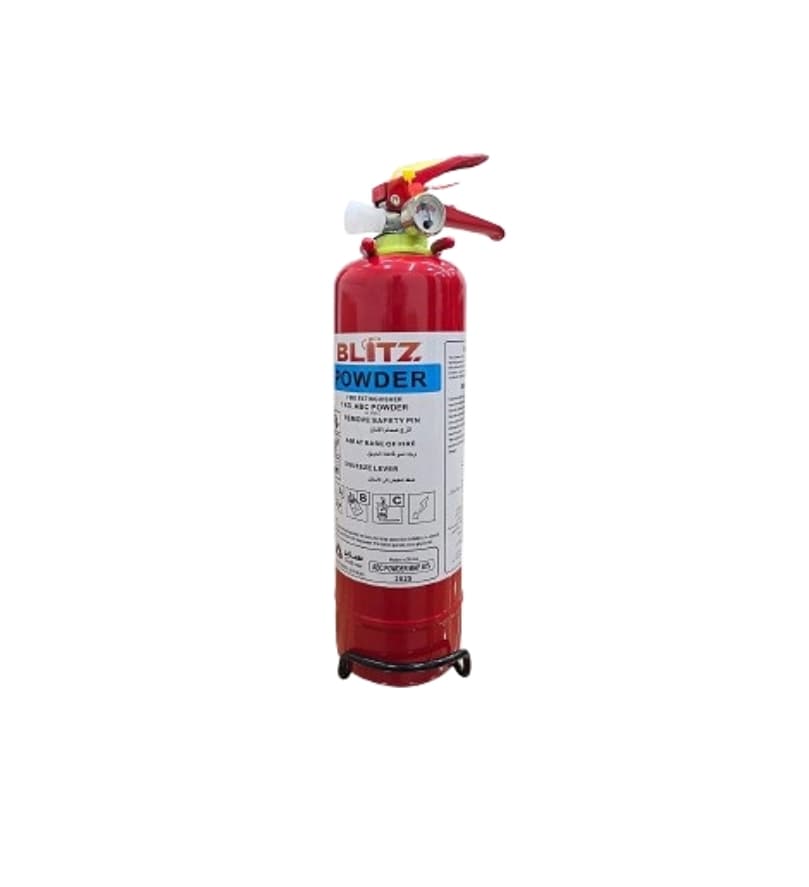 BLITZ 6KG ABC Powder Fire Extinguisher - Dry Chemical, front view