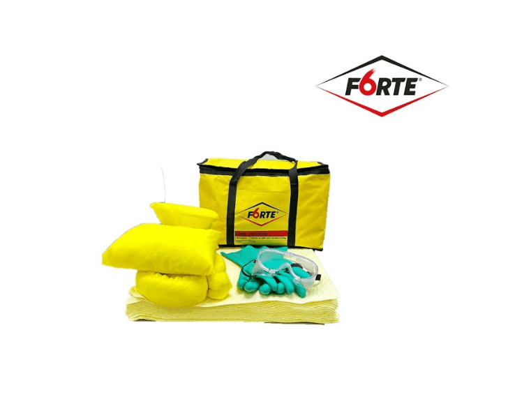 Forte Chemical Spill Kit 10 Gallon - Emergency Response Kit with Carry Bag