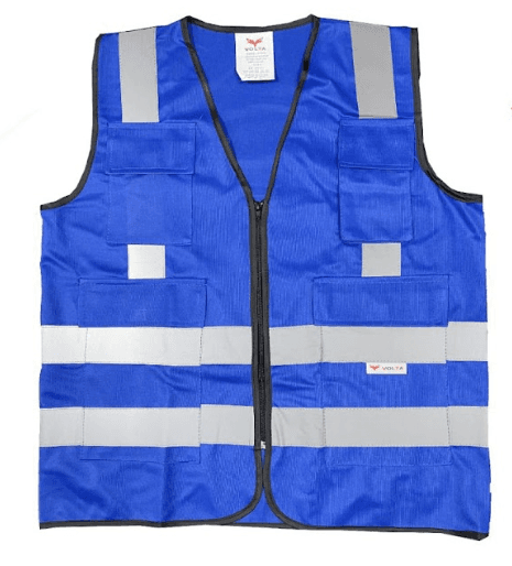 Volta Blue Reflective High Visibility Safety Vest (RF 040 BL)